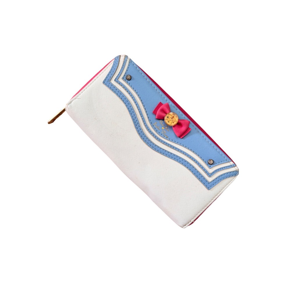Sailor Moon Sailor Collar Zip Around Long Wallet Bow Anime Manga
